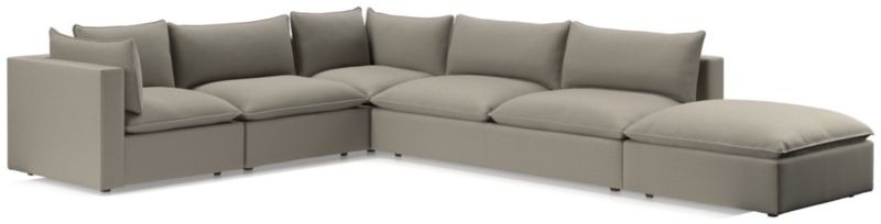 Lotus Deep Modular 5-Piece Low Sectional - image 0 of 9