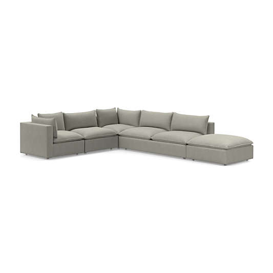 Lotus Deep Modular 5-Piece Low Sectional