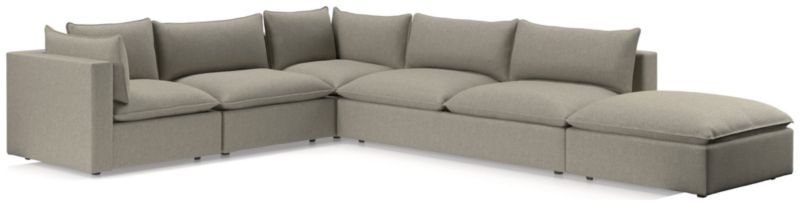 Lotus Deep Modular 5-Piece Low Sectional - image 0 of 11