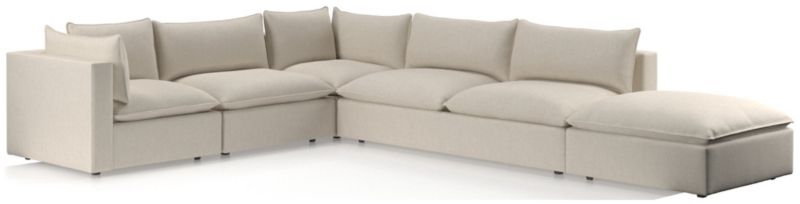 Lotus Deep Modular 5-Piece Low Sectional - image 0 of 11