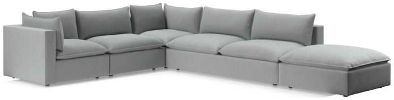 Lotus Deep Modular 5-Piece Low Sectional - image 0 of 9