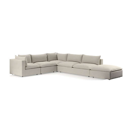 Lotus Deep Modular 5-Piece Low Sectional