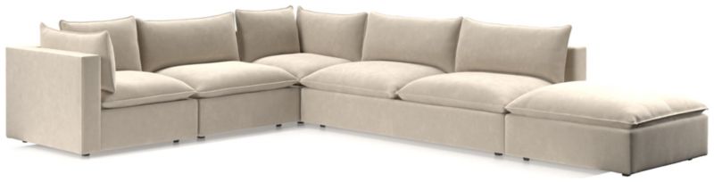 Lotus Deep Modular 5-Piece Low Sectional - image 0 of 9