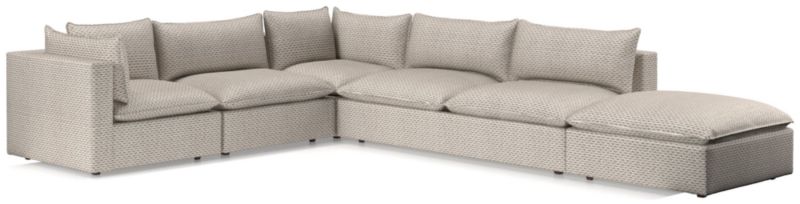 Lotus Deep Modular 5-Piece Low Sectional - image 0 of 11