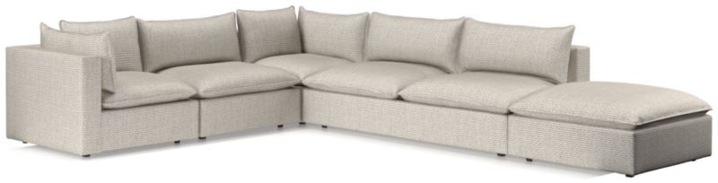 Lotus Deep Modular 5-Piece Low Sectional - image 0 of 9