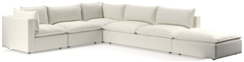 Lotus Deep Modular 5-Piece Low Sectional - image 0 of 9