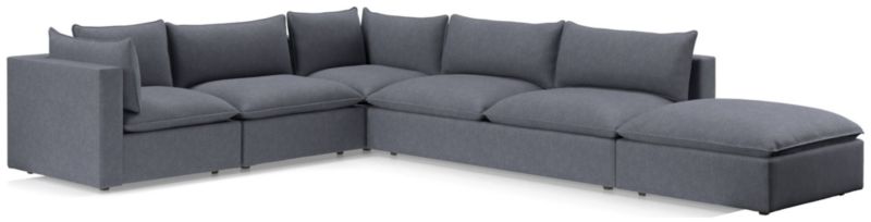 Lotus Deep Modular 5-Piece Low Sectional - image 0 of 9