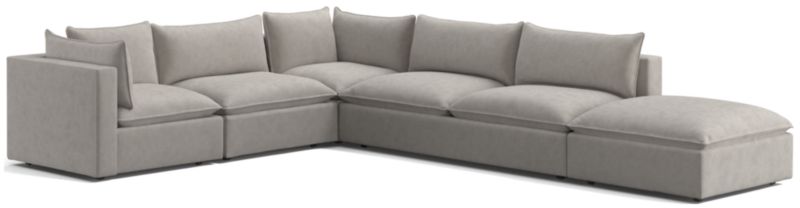 Lotus Deep Modular 5-Piece Low Sectional - image 0 of 9