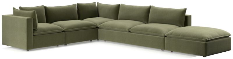 Lotus Deep Modular 5-Piece Low Sectional - image 0 of 9