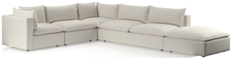 Lotus Deep Modular 5-Piece Low Sectional - image 0 of 9