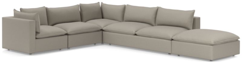 Lotus Deep Modular 5-Piece Low Sectional - image 0 of 9