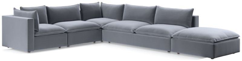 Lotus Deep Modular 5-Piece Low Sectional - image 0 of 11