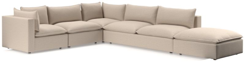 Lotus Deep Modular 5-Piece Low Sectional - image 0 of 9