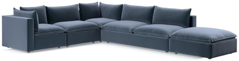 Lotus Deep Modular 5-Piece Low Sectional - image 0 of 9