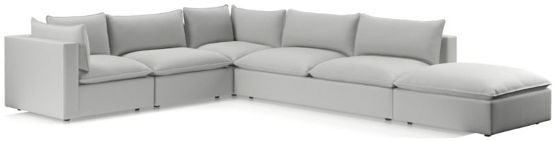 Lotus Deep Modular 5-Piece Low Sectional - image 0 of 9