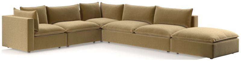 Lotus Deep Modular 5-Piece Low Sectional - image 0 of 9