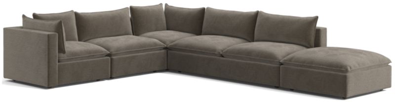 Lotus Deep Modular 5-Piece Low Sectional - image 0 of 9