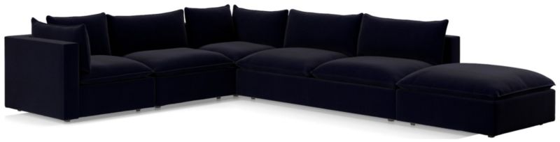 Lotus Deep Modular 5-Piece Low Sectional - image 0 of 9