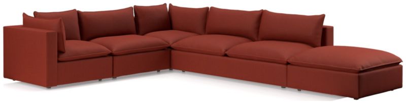 Lotus Deep Modular 5-Piece Low Sectional - image 0 of 9