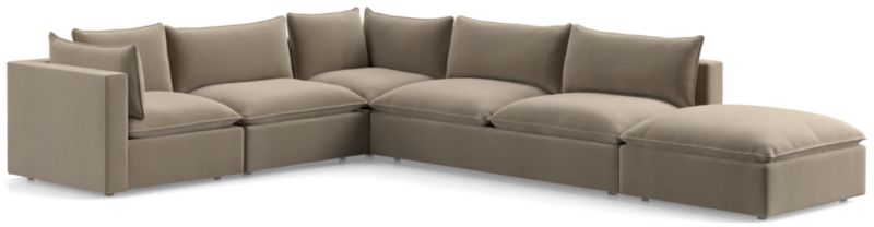 Lotus Deep Modular 5-Piece Low Sectional - image 0 of 9