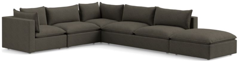 Lotus Deep Modular 5-Piece Low Sectional - image 0 of 9