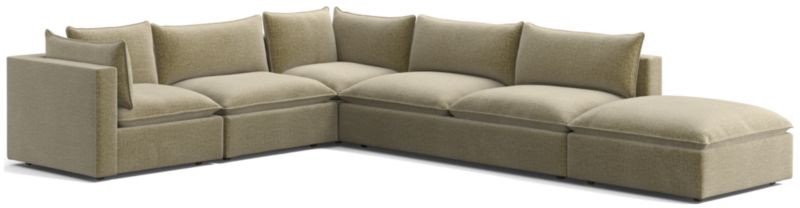 Lotus Deep Modular 5-Piece Low Sectional - image 0 of 10