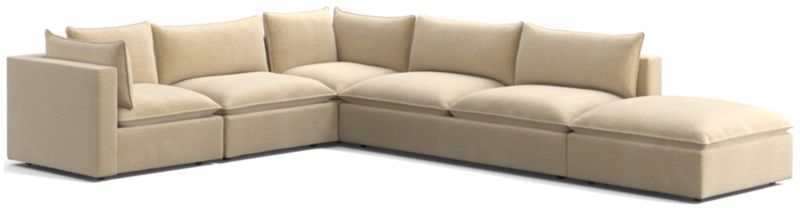 Lotus Deep Modular 5-Piece Low Sectional - image 0 of 9