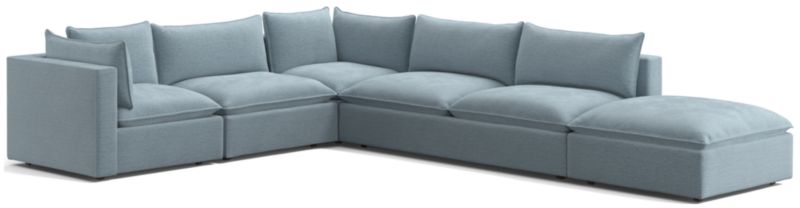 Lotus Deep Modular 5-Piece Low Sectional - image 0 of 9