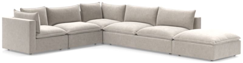 Lotus Deep Modular 5-Piece Low Sectional - image 0 of 11