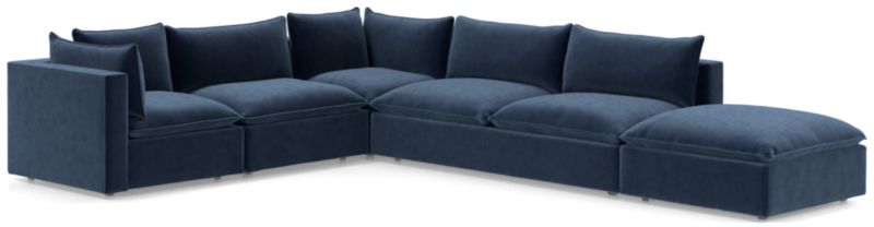 Lotus Deep Modular 5-Piece Low Sectional - image 0 of 9