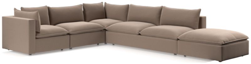 Lotus Deep Modular 5-Piece Low Sectional - image 0 of 9