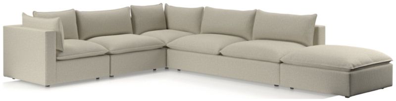 Lotus Deep Modular 5-Piece Low Sectional - image 0 of 9