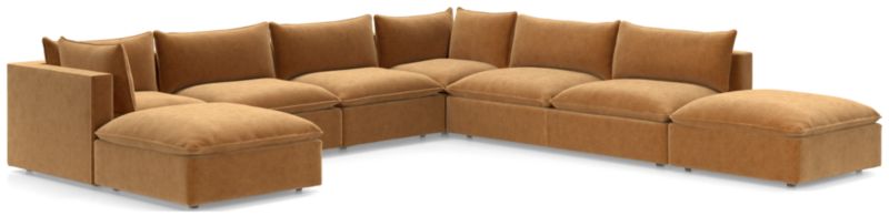 Lotus Deep Modular 7-Piece Sectional Sofa - image 0 of 11