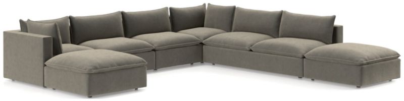 Lotus Deep Modular 7-Piece Sectional Sofa - image 0 of 8