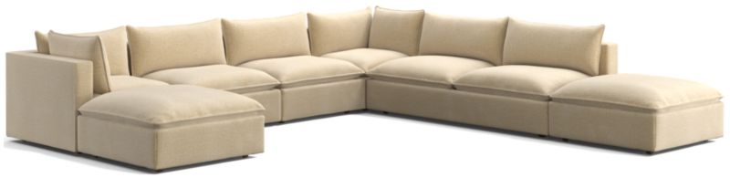 Lotus Deep Modular 7-Piece Sectional Sofa - image 0 of 8