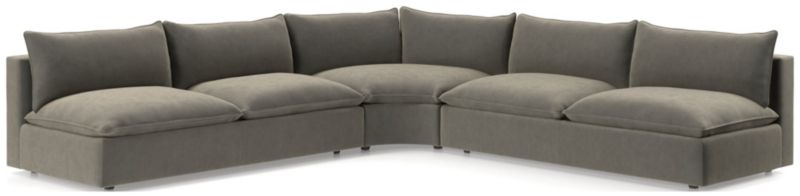 Lotus Deep 3-Piece Wedge Sectional Sofa - image 0 of 10