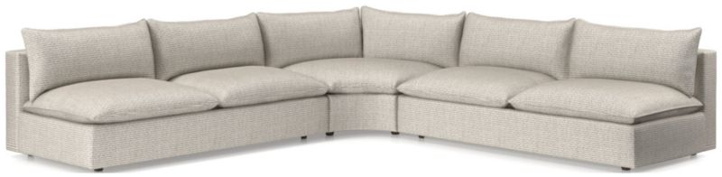 Lotus Deep 3Piece Wedge Sectional Sofa + Reviews Crate & Barrel