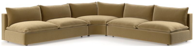 Lotus Deep 3-Piece Wedge Sectional Sofa - image 0 of 10