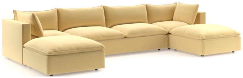 Lotus Deep Modular 5-Piece Sectional Sofa with Ottomans - image 0 of 8