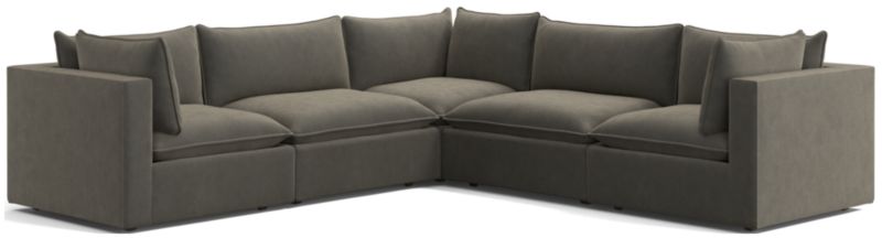 Lotus Deep Modular 5-Piece Sectional Sofa - image 0 of 7