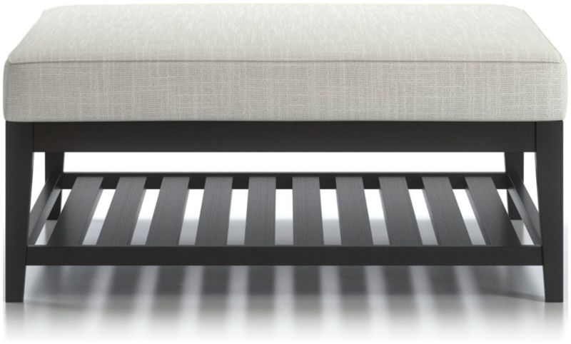 Nash Square Ottoman with Slats - image 0 of 6