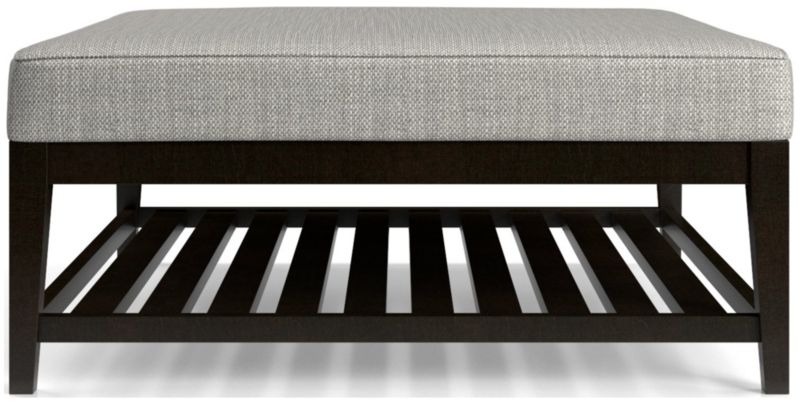 Nash Square Ottoman with Slats - image 0 of 6