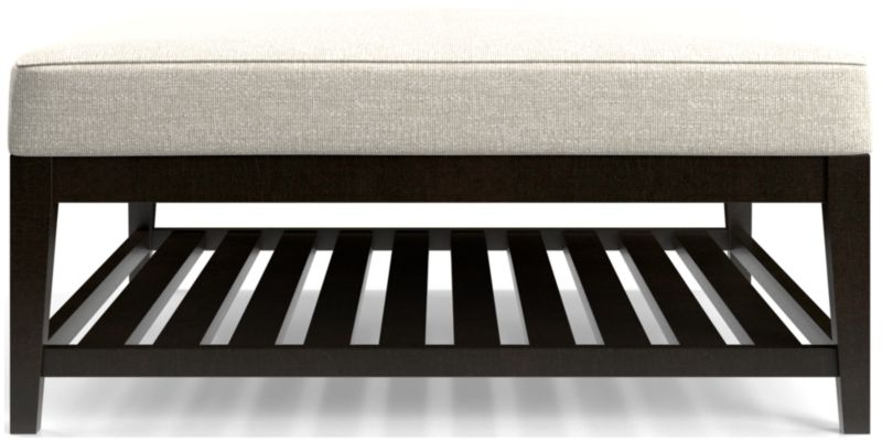 Nash Square Ottoman with Slats - image 0 of 6