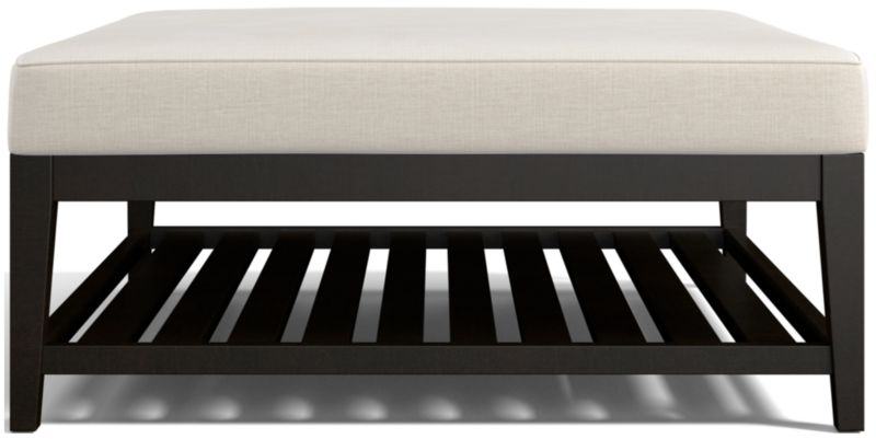 Nash Square Ottoman with Slats - image 0 of 6