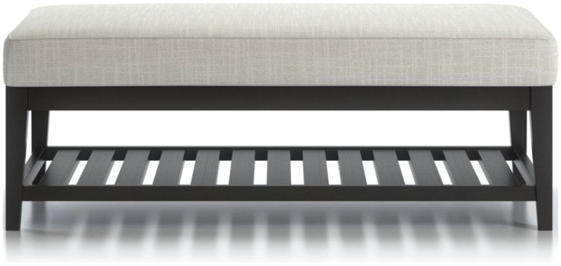 Nash Rectangular Ottoman with Slats - image 0 of 6