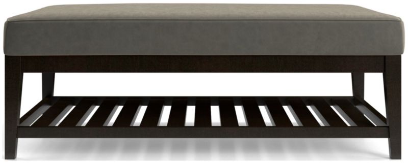 Nash Rectangular Ottoman with Slats - image 0 of 6