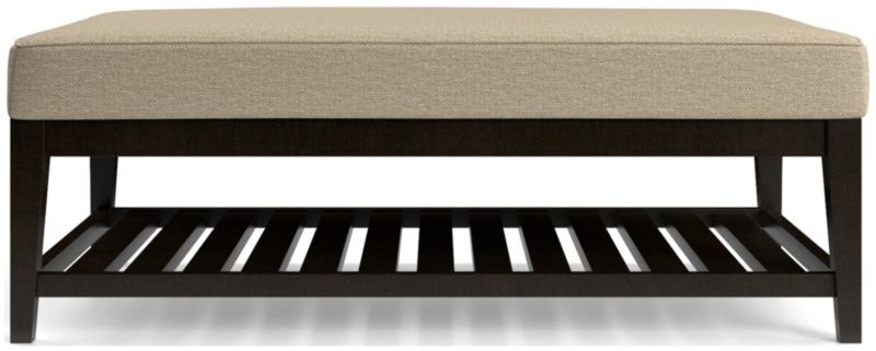 Nash Rectangular Ottoman with Slats - image 0 of 6