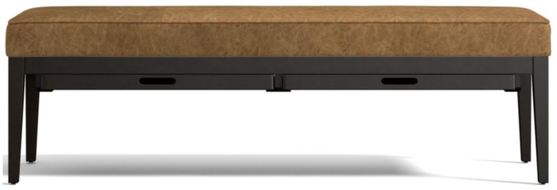 Nash Leather Large Bench with Tray - image 0 of 10