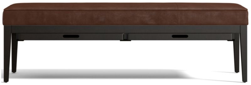 Nash Leather Large Bench with Tray - image 0 of 10