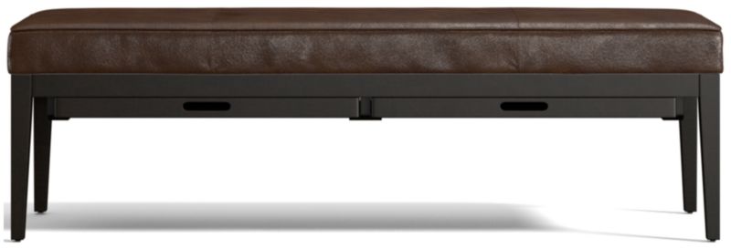 Nash Leather Large Bench with Tray - image 0 of 10